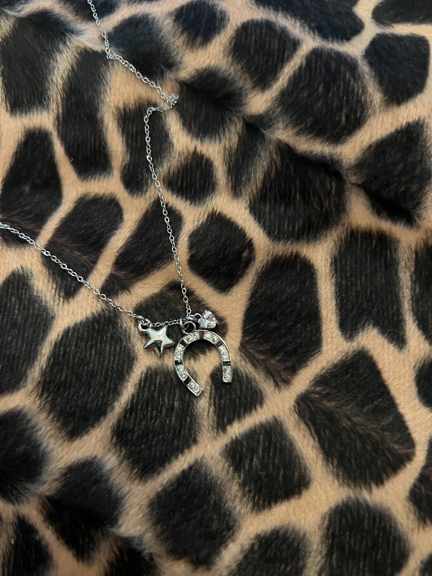 Ketting zilver hoefijzer