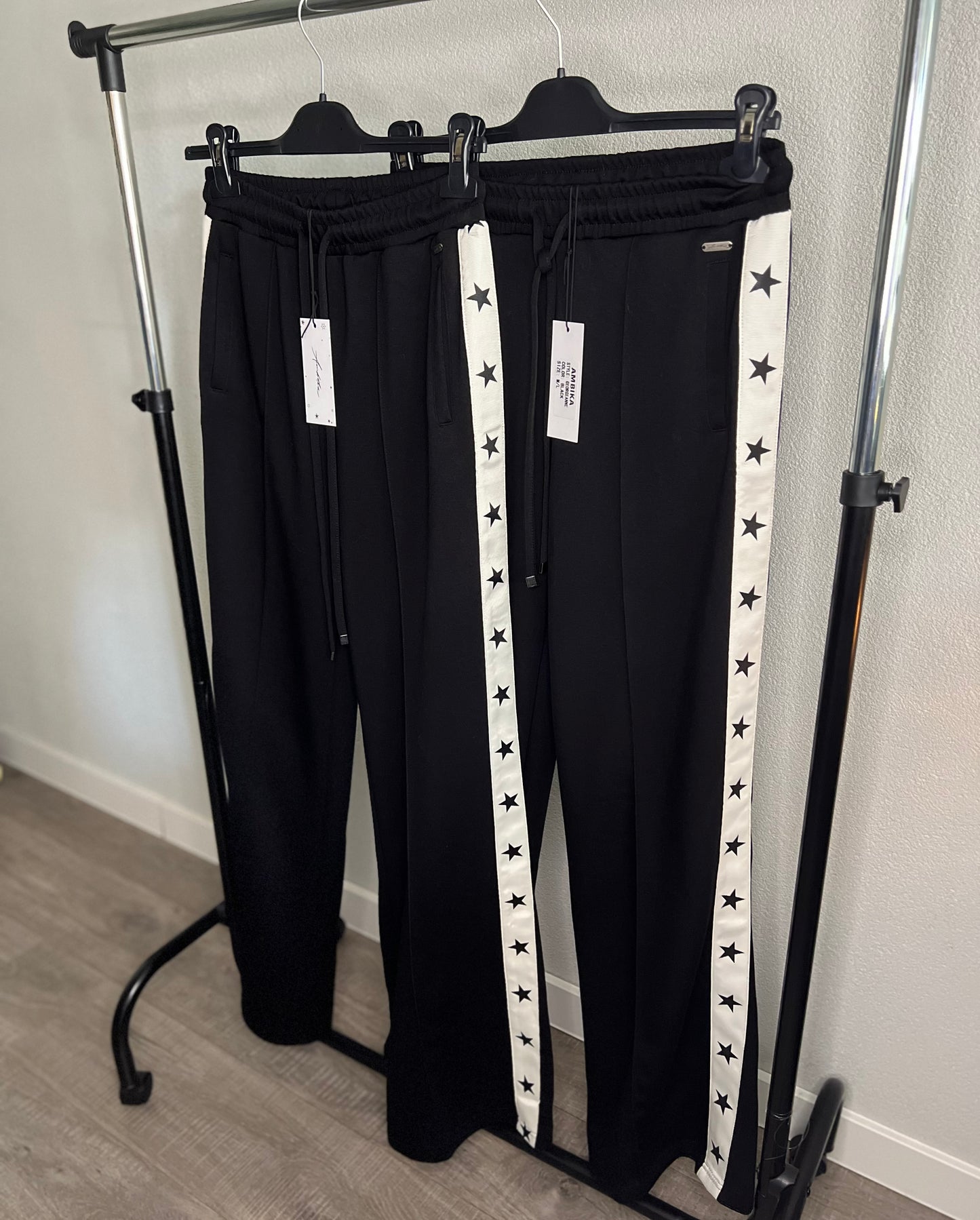 Straight leg jogger zwart