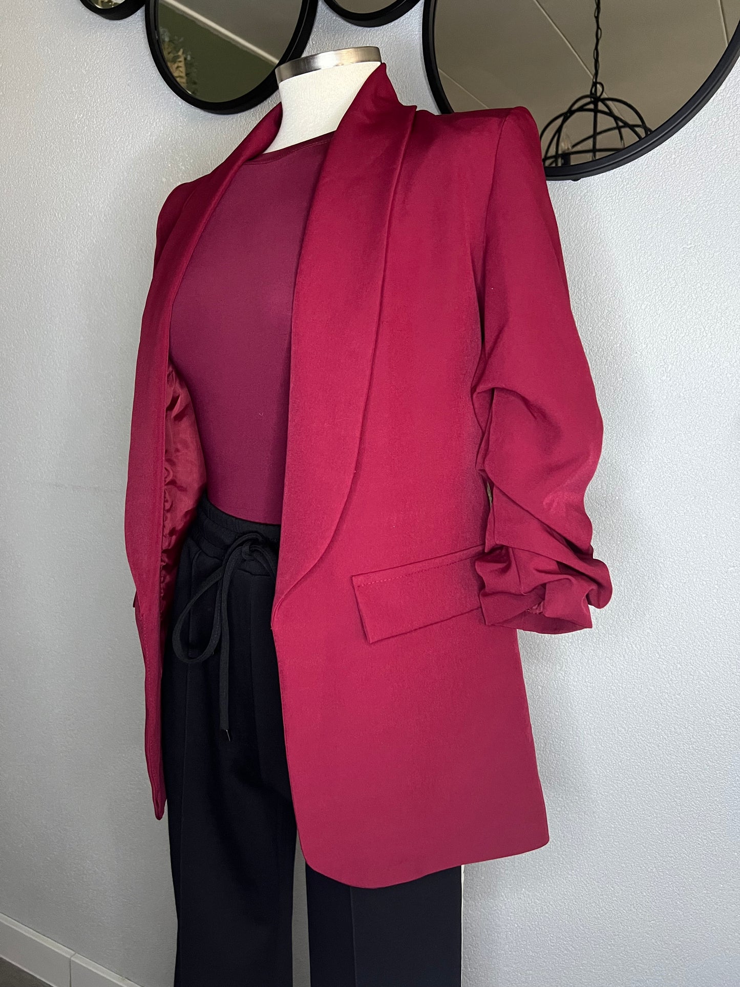 Blazer bordeaux rood