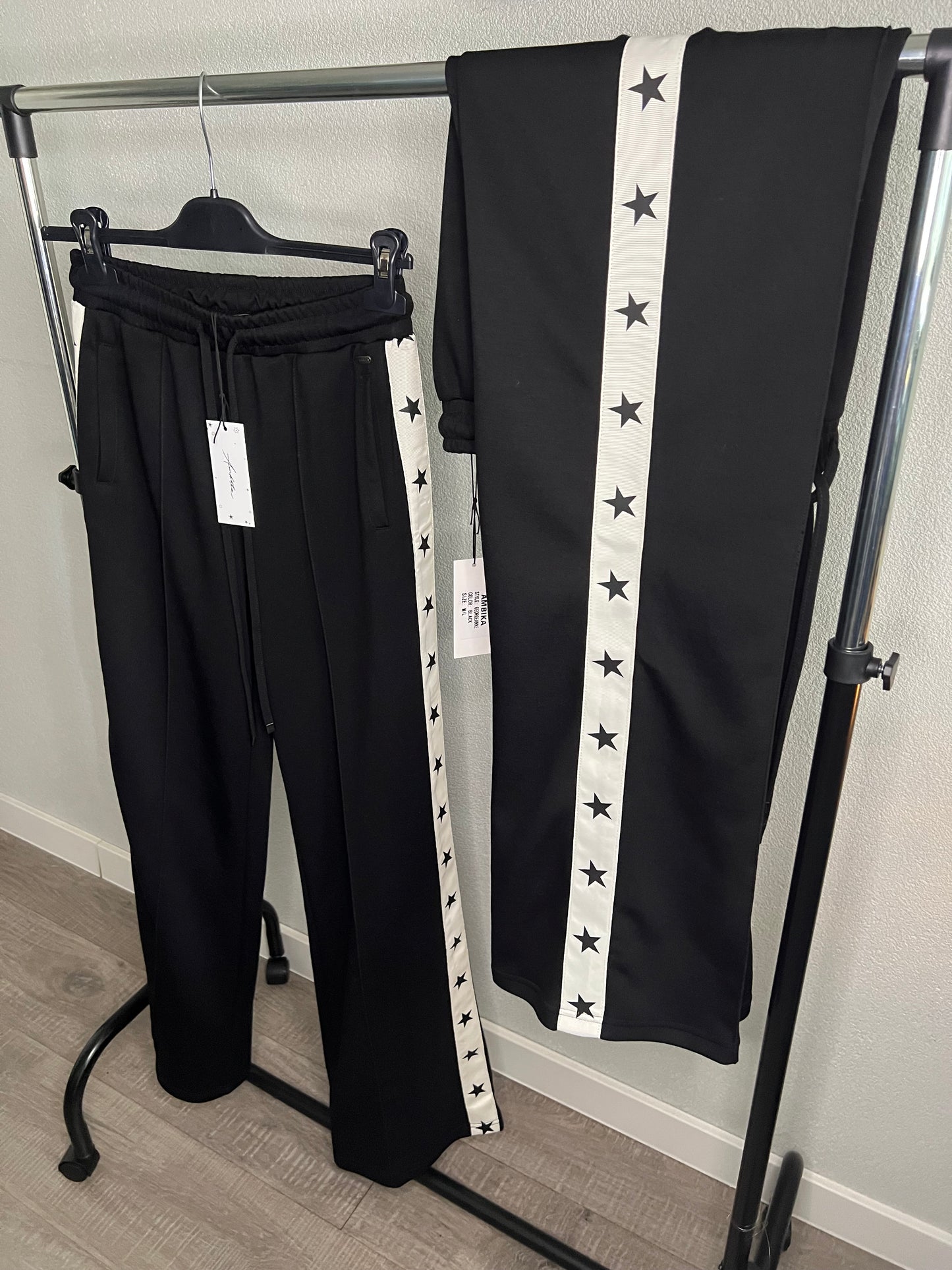 Straight leg jogger zwart