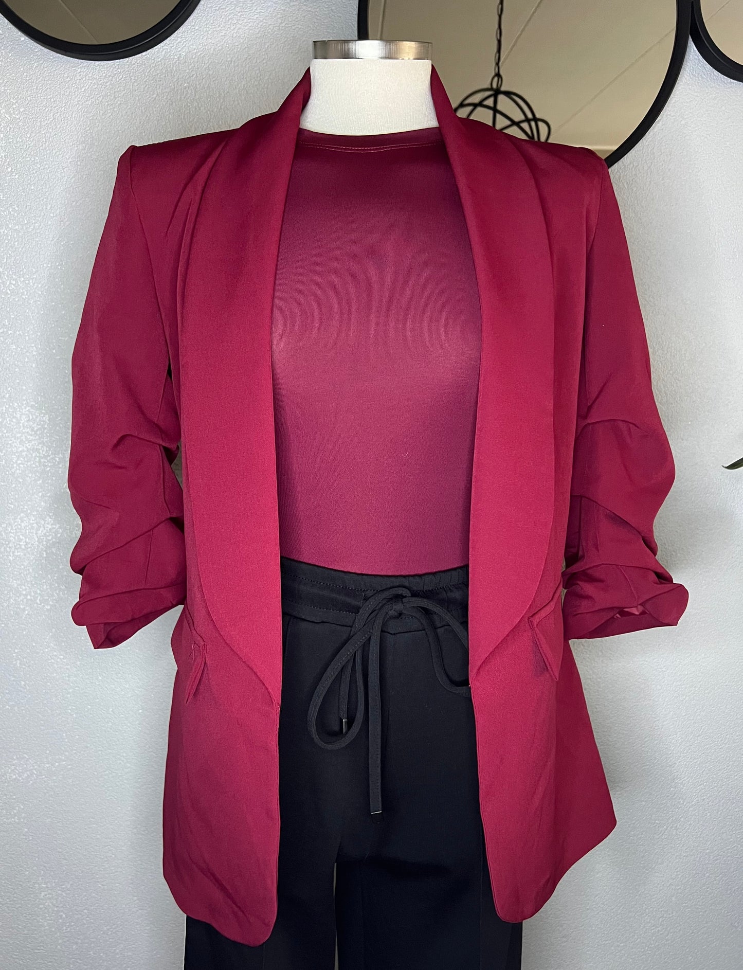 Blazer bordeaux rood